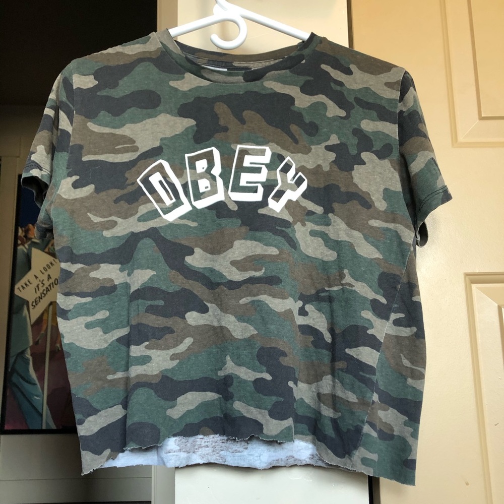 Obey camo shirt